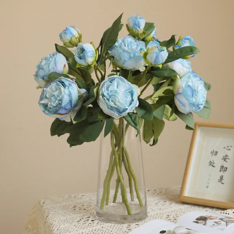 grandes fleurs artificielles de pivoine en soie pour décorations de mariage