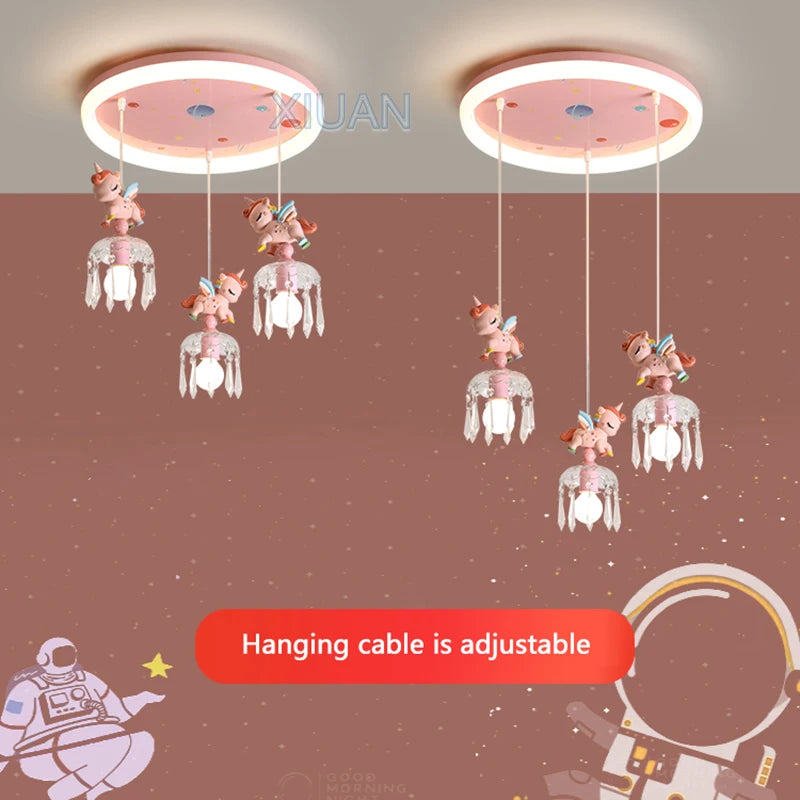 suspension dessin animé pegasus licorne pour enfants