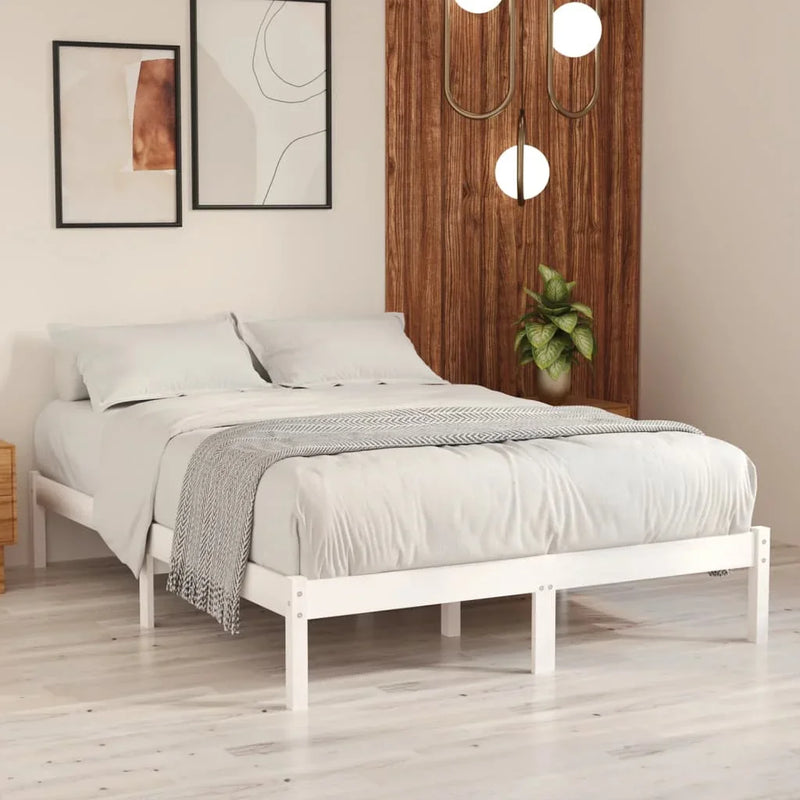 cadre de lit en bois massif petit double moderne