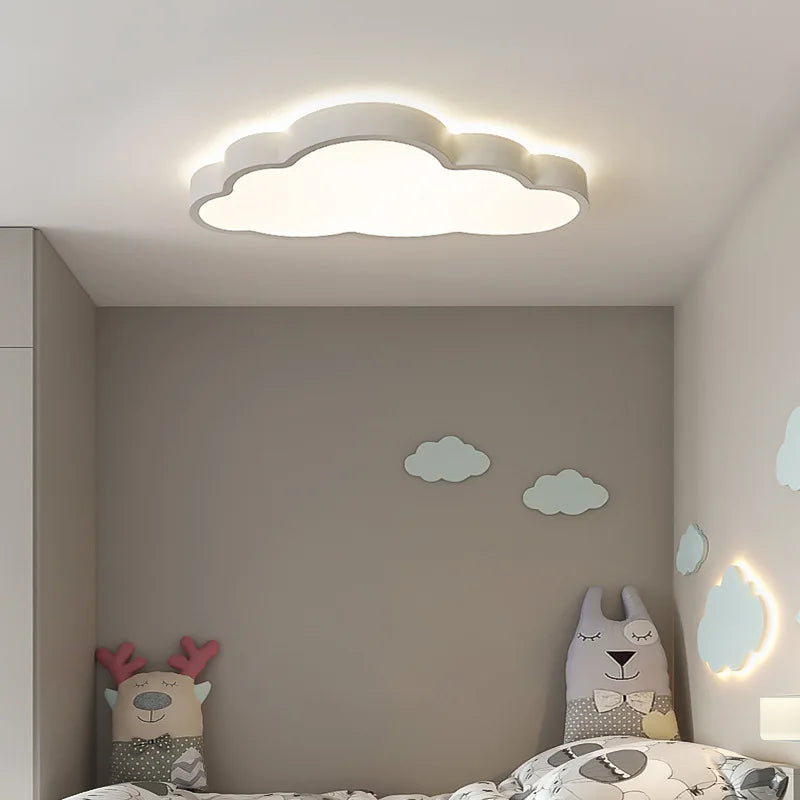 plafonnier led design moderne en forme de nuage pour enfants