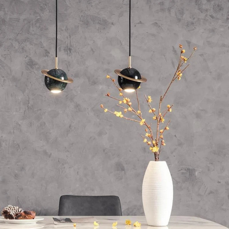 lustre danois créatif en marbre design personnalisé pour décoration intérieure