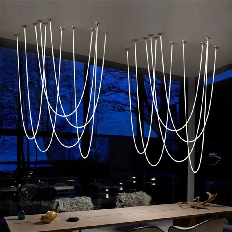 plafonnier led minimaliste en silicone style nordique 360 degrés