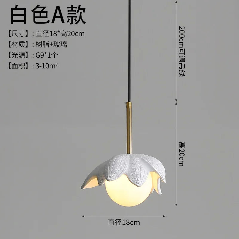 suspension moderne en résine pour décoration intérieure élégante