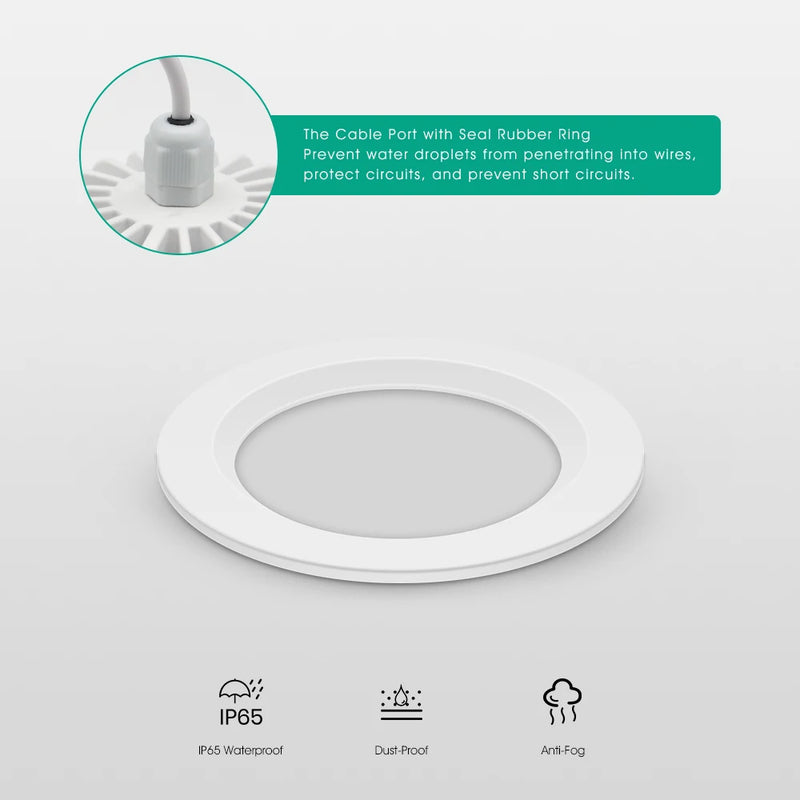 spot led étanche rond ou carré pour intérieur