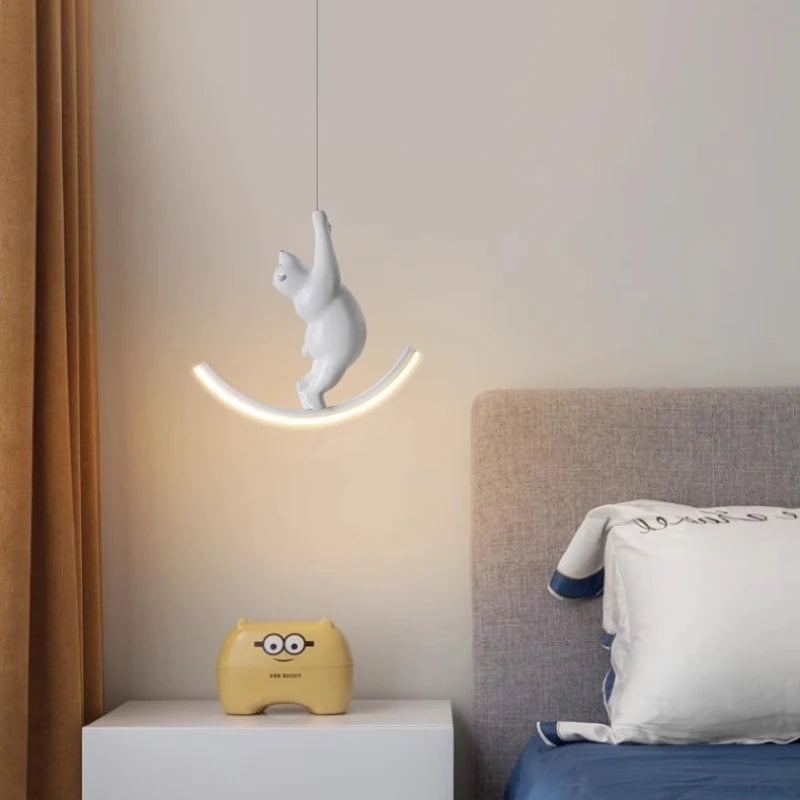 lustre mignon animaux lampes de chevet pour enfants décoration moderne