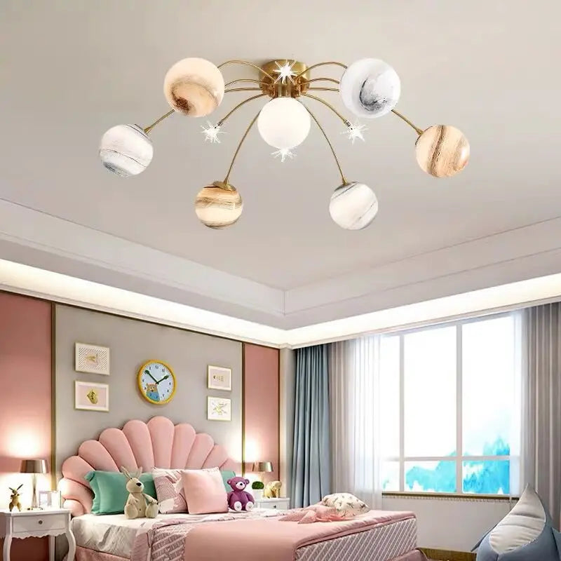 plafonnier étoile moderne décoratif pour une ambiance romantique