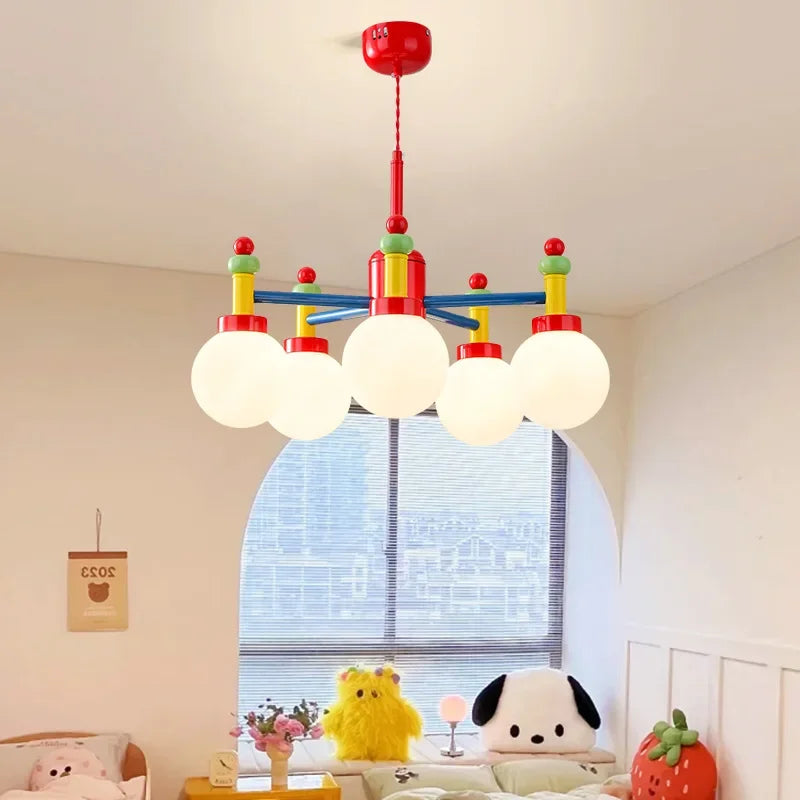 lustre macaron led pour chambre enfants garçons filles éclairage décoratif