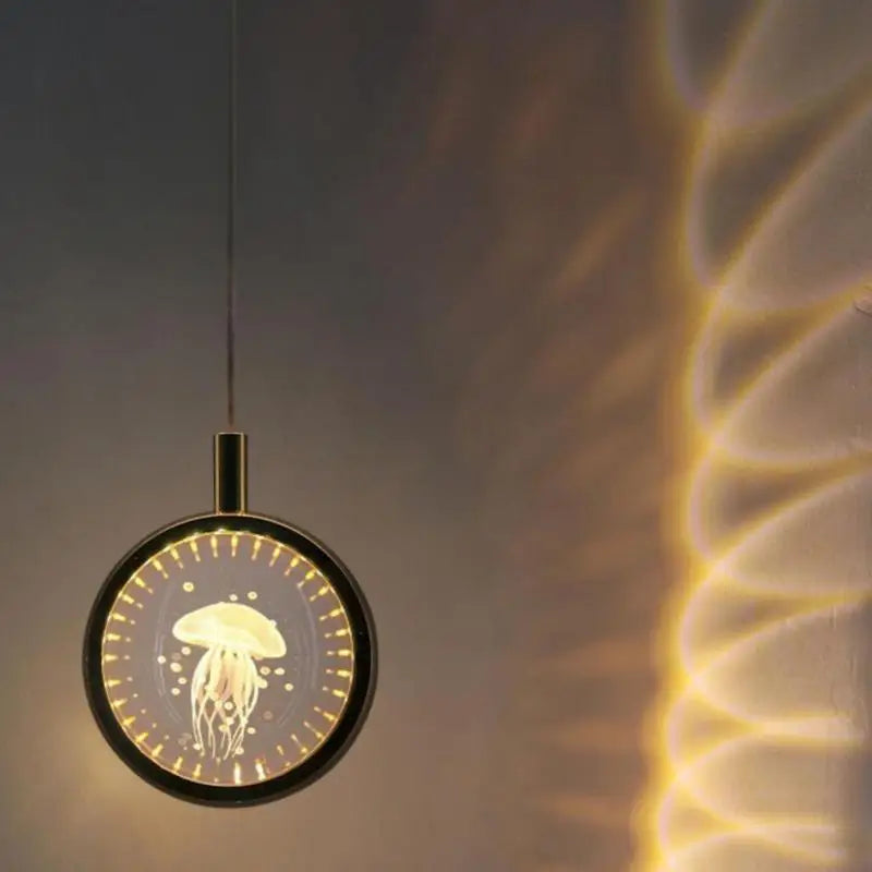 suspension boule de cristal led design moderne pour intérieur