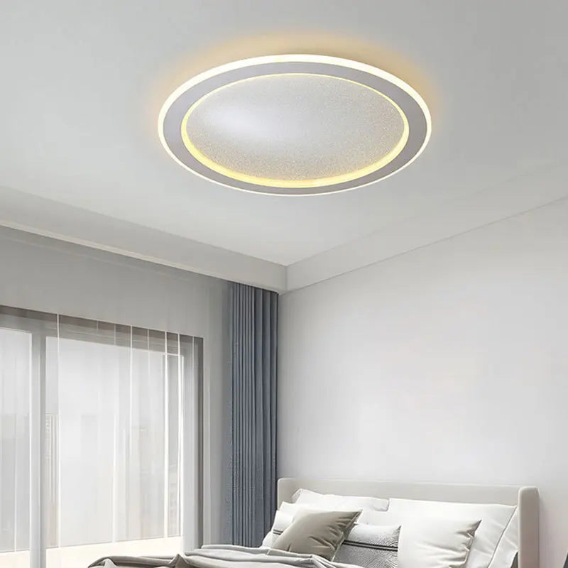 plafonnier led moderne en forme danneau pour décoration intérieure