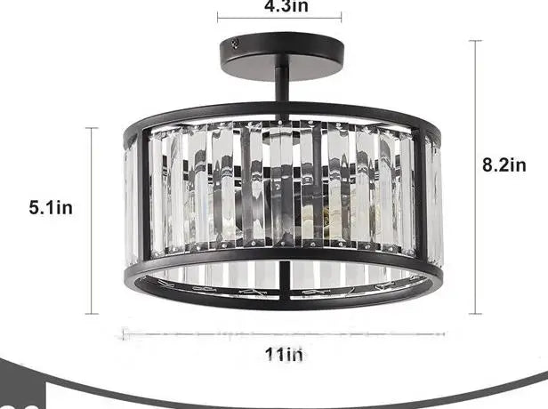 plafonnier led moderne rustique pour éclairage créatif indoor