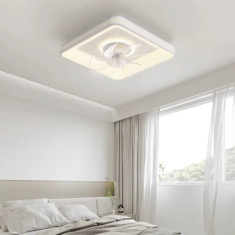 plafonnier led moderne avec ventilateur et télécommande décoratif pour la maison