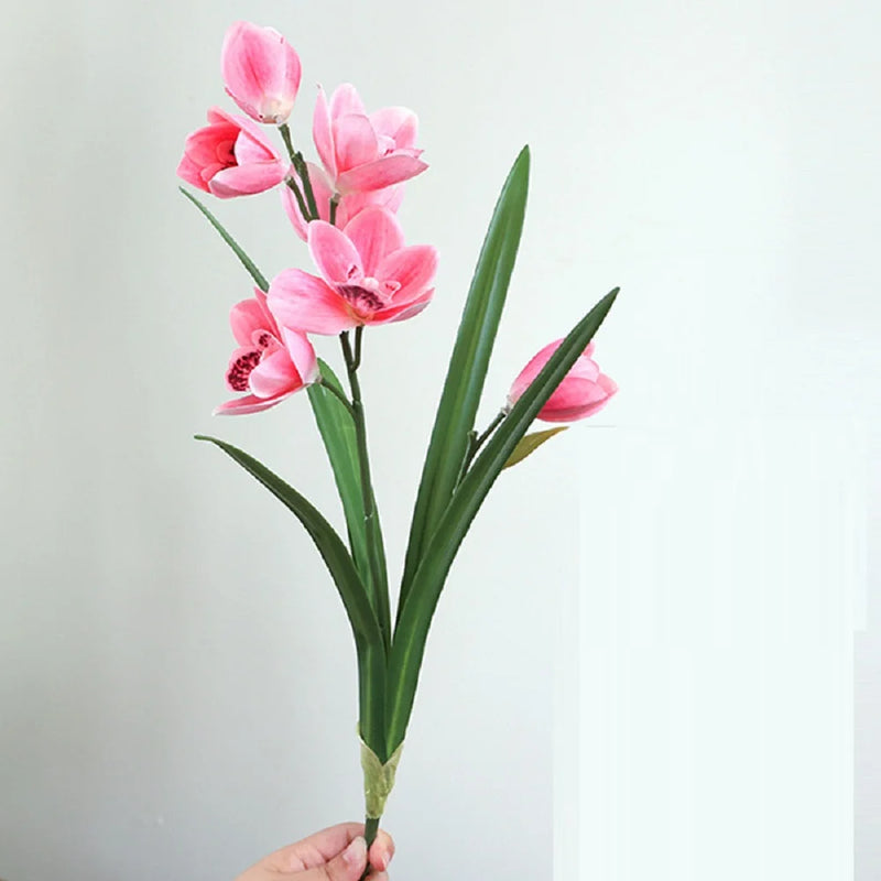 fleurs artificielles cymbidium pour décoration mariage et événements