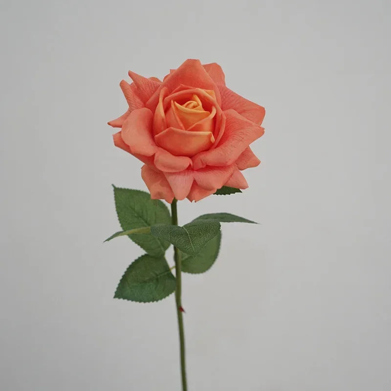 branche de roses artificielles en latex pour décoration et cadeaux