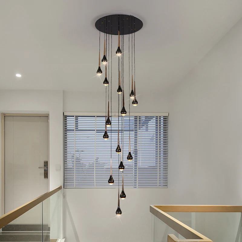 lustre moderne design luxe pour villa duplex