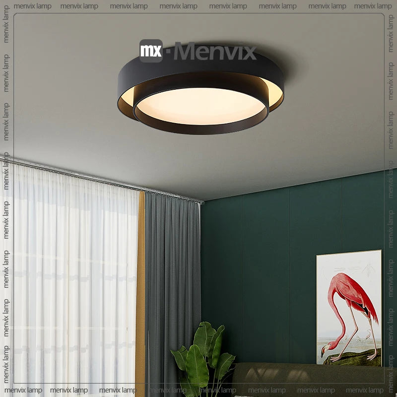 menvix moderne led à intensité variable rond carré luminaires intérieur