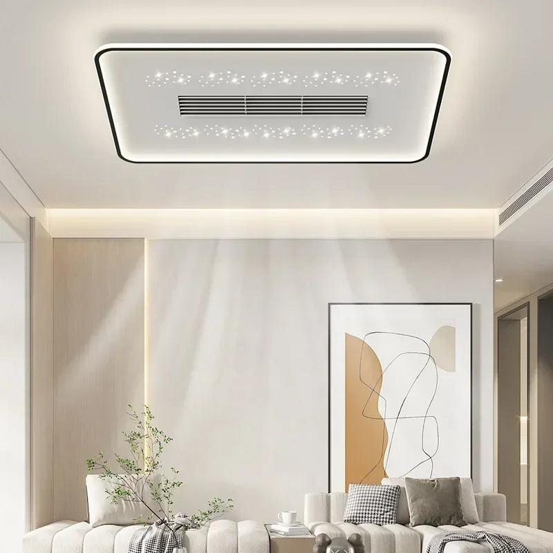 plafonnier moderne avec ventilateur sans pales invisible