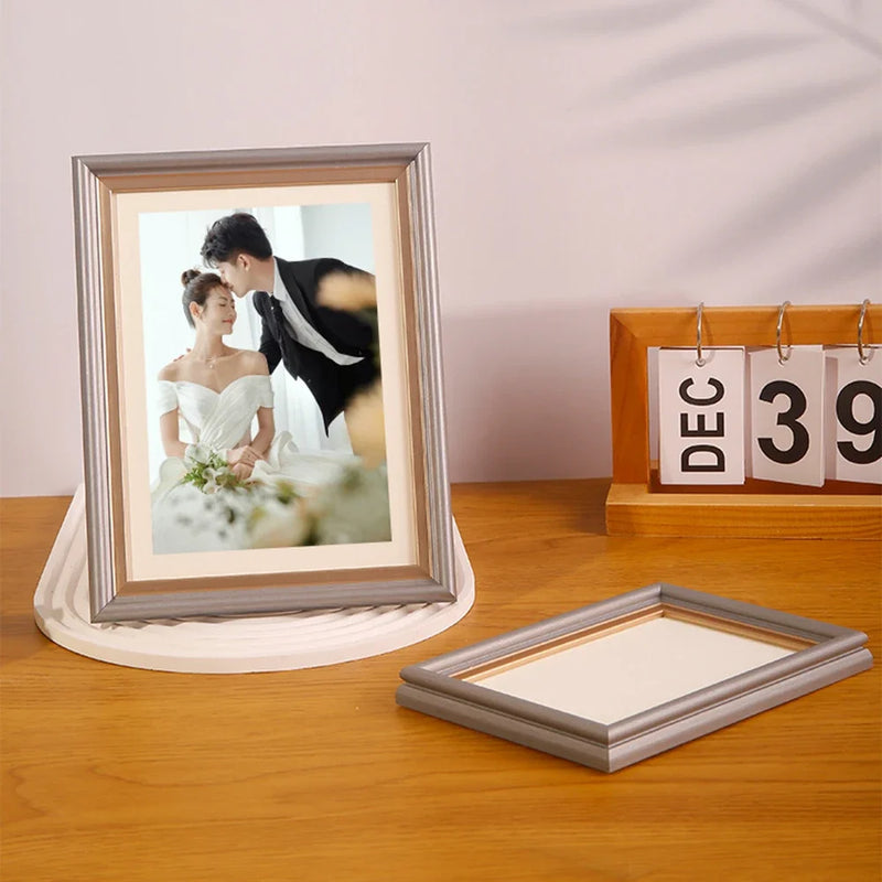 cadre photo en bois pour portraits de famille et mariage