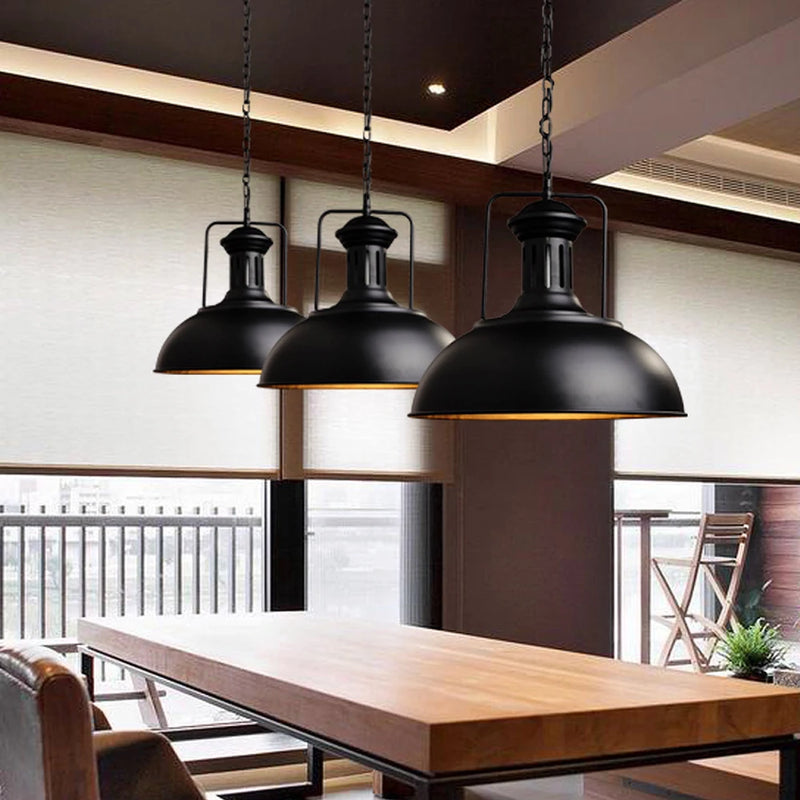 suspension loft industriel lampe vintage rétro décoration luminaire