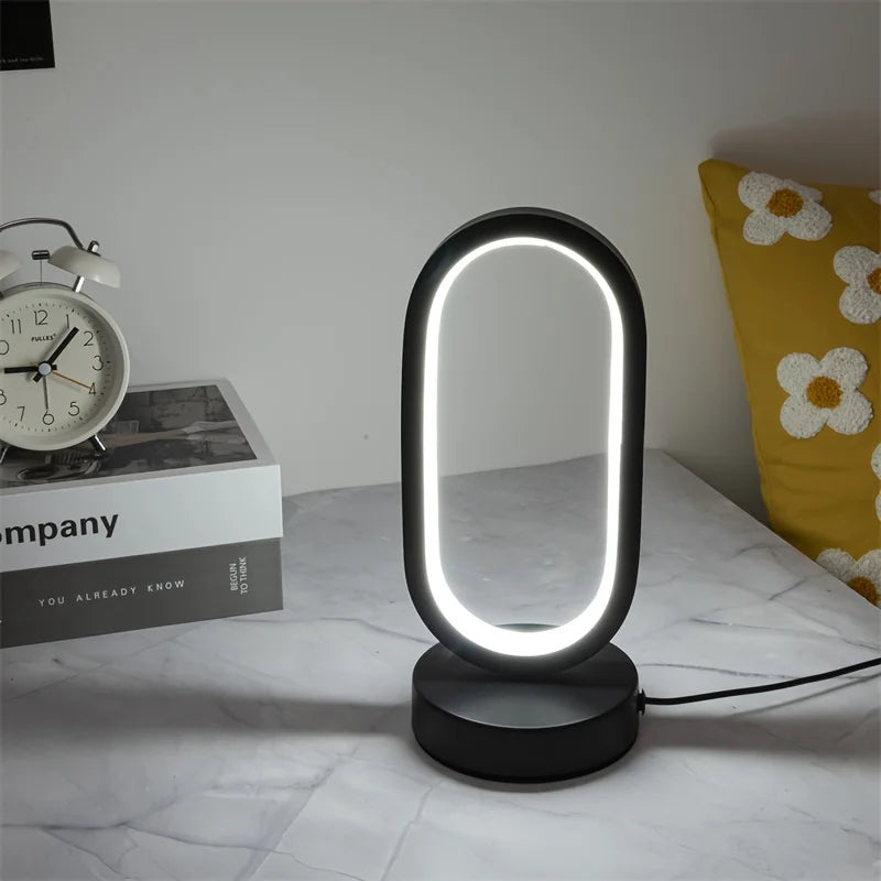 lampe à poser led en forme de u pour éclairage décoratif