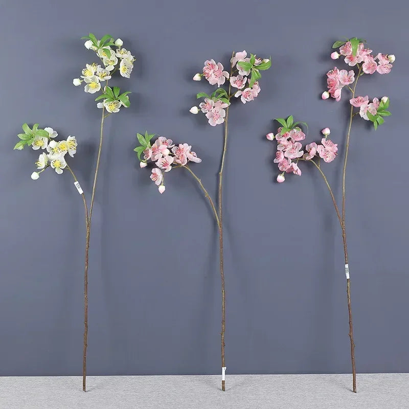 fleurs artificielles en soie pour décoration intérieure élégante