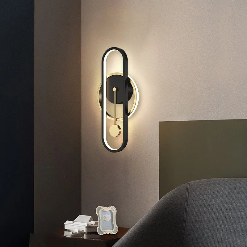 applique murale led ronde moderne décorative pour intérieur