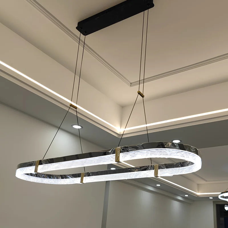 suspension moderne en led pour décoration intérieure élégante