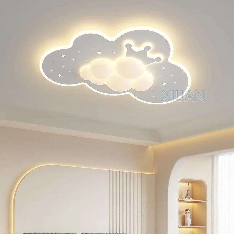 plafonnier nuage romantique pour chambre d'enfant ou bébé