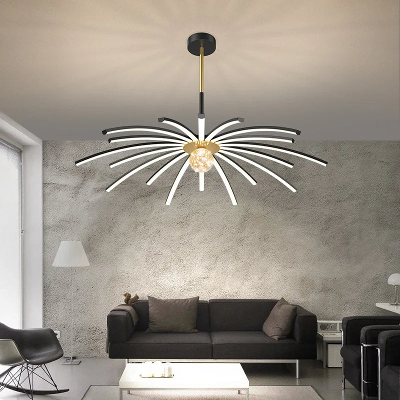 lustre led minimaliste nouveau design en aluminium