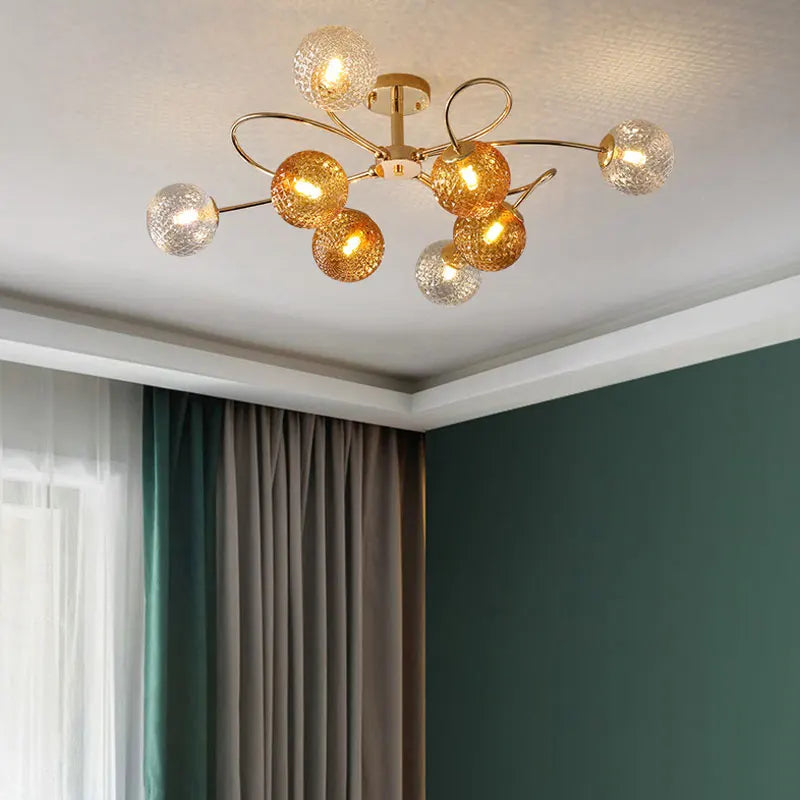 lustre led multicolore design pour intérieur moderne décoratif