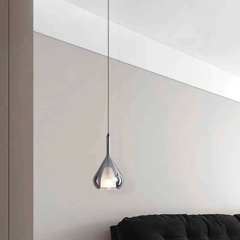 lustre design italien moderne minimaliste en verre