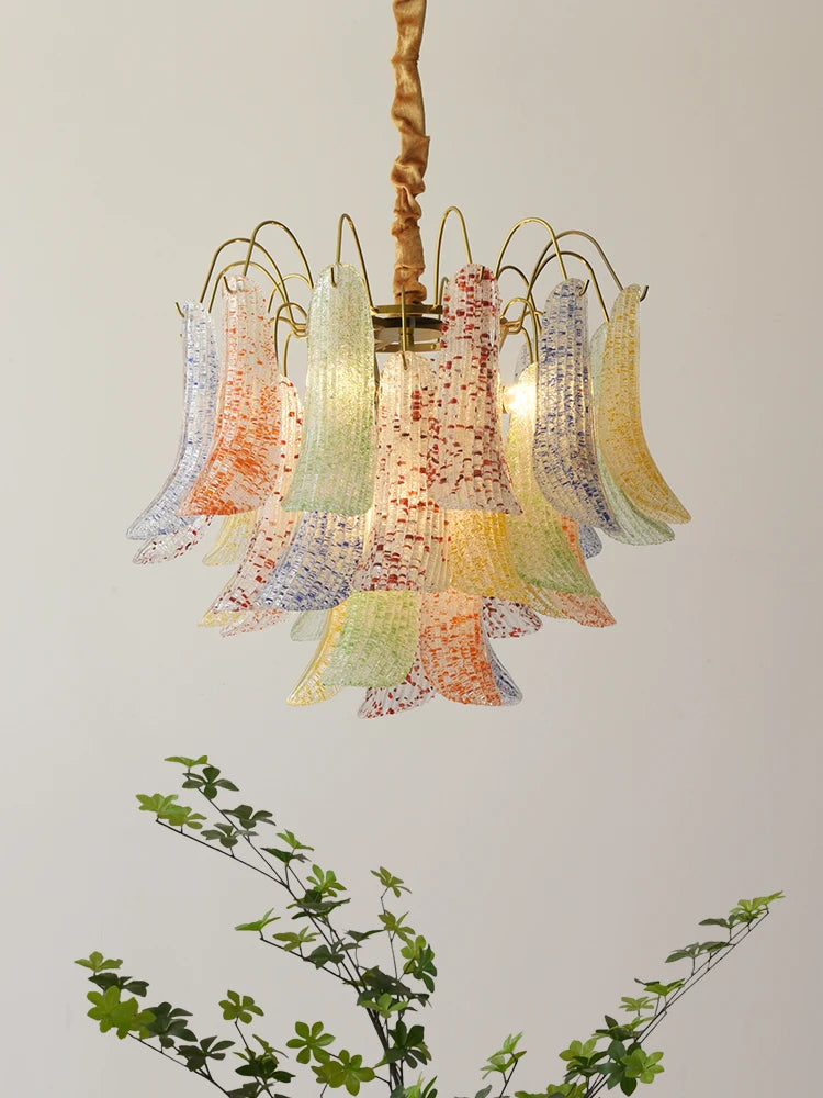 lustre en cristal de luxe rétro pour intérieur élégant