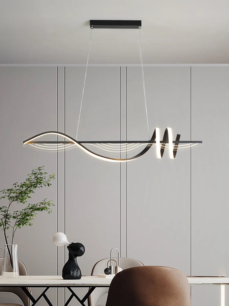 lustre led moderne suspension design minimaliste pour intérieur