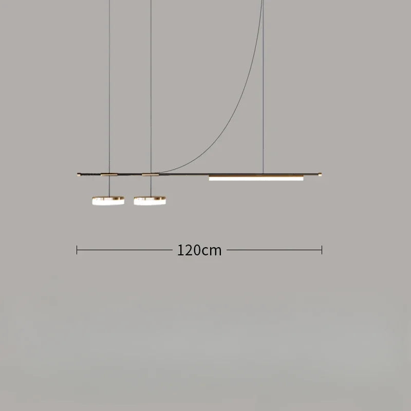 suspension à led linéaire design moderne pour décoration intérieure