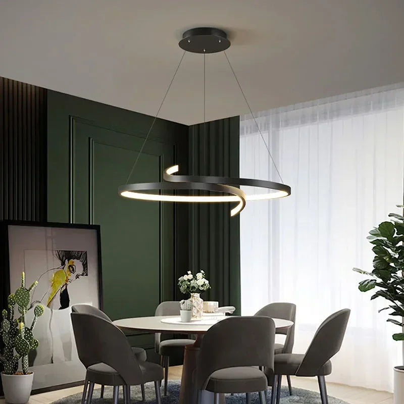 suspension moderne led pour éclairage intérieur et décoration