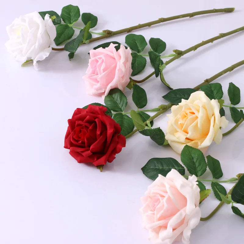 bouquet de mariée en roses artificielles haut de gamme pour mariage et cadeaux