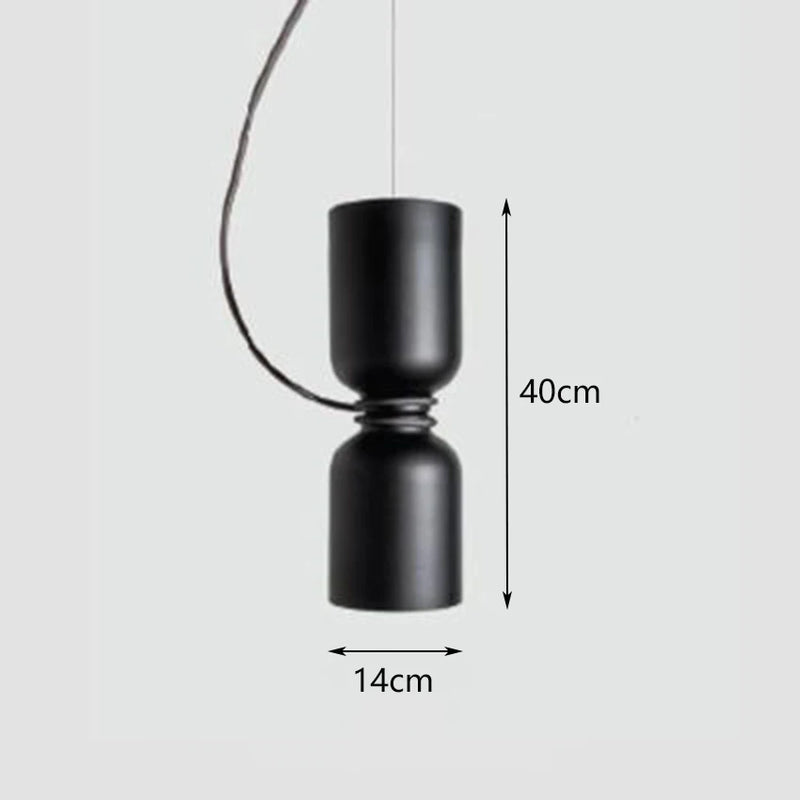 suspension à deux têtes design moderne pour intérieur