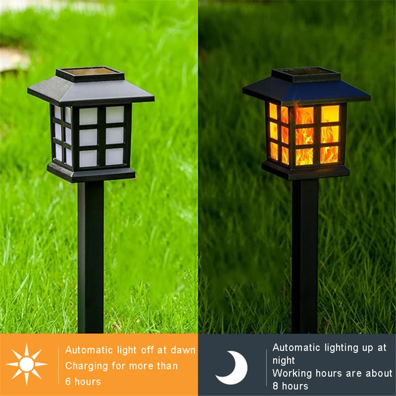 lot de lampes torches solaires décoratives pour jardin extérieur