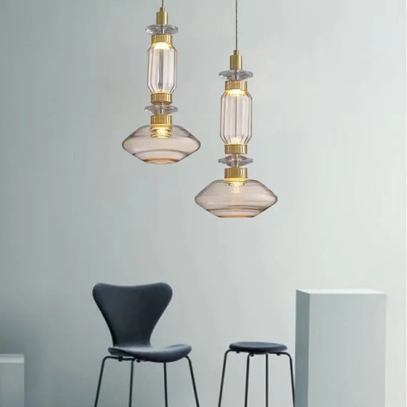 lustre en vitrail personnalisé pour décoration intérieure lumineuse