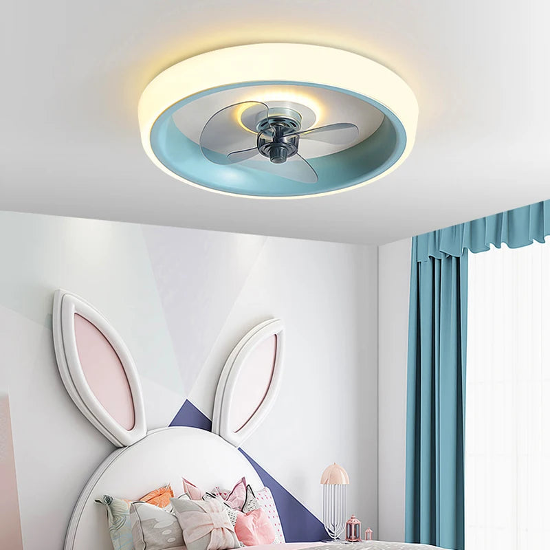 ventilateur de plafond moderne à led avec télécommande créatif et pratique