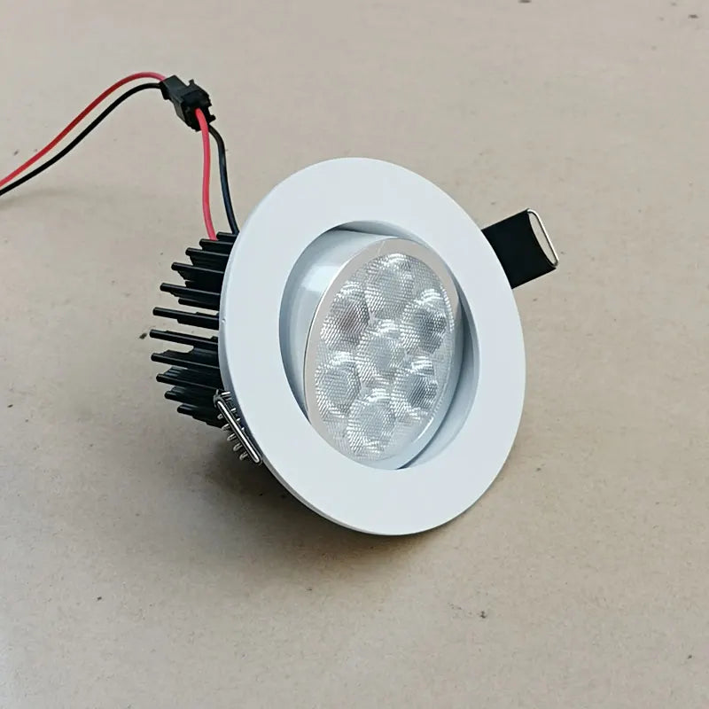 Embedded mini spotlight with driver kit, LED ceiling light, indoor downlight, 7W, 110V, 220V, 75mm~85mm hole