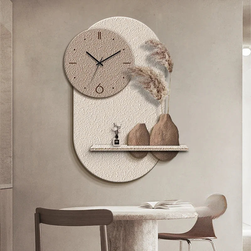 horloge murale décorative en grès design sensoriel avancé