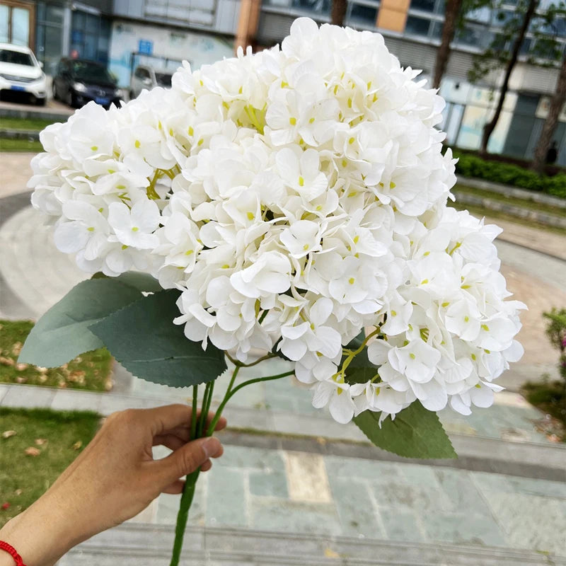 grande hortensia artificielle tactile pour décoration mariage et événements