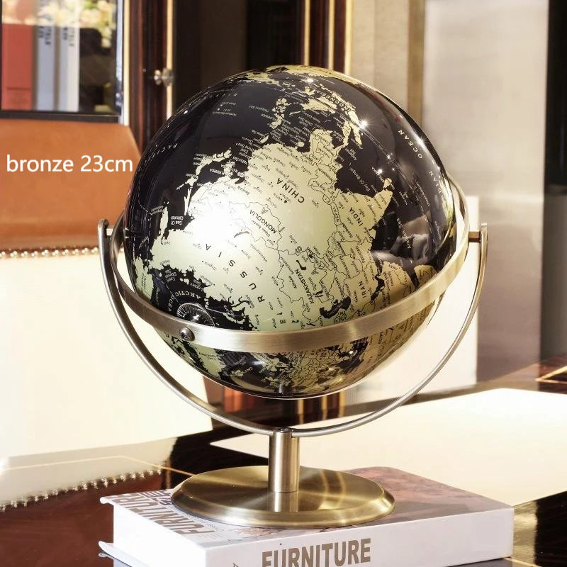 globe rotatif décoratif style européen pour bureau à domicile