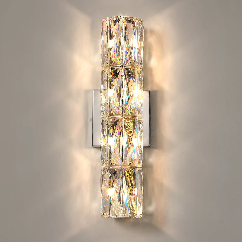 applique murale led en cristal k9 éclairage de luxe moderne