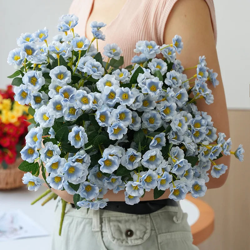 fleurs de roses artificielles en soie pour mariage et décoration