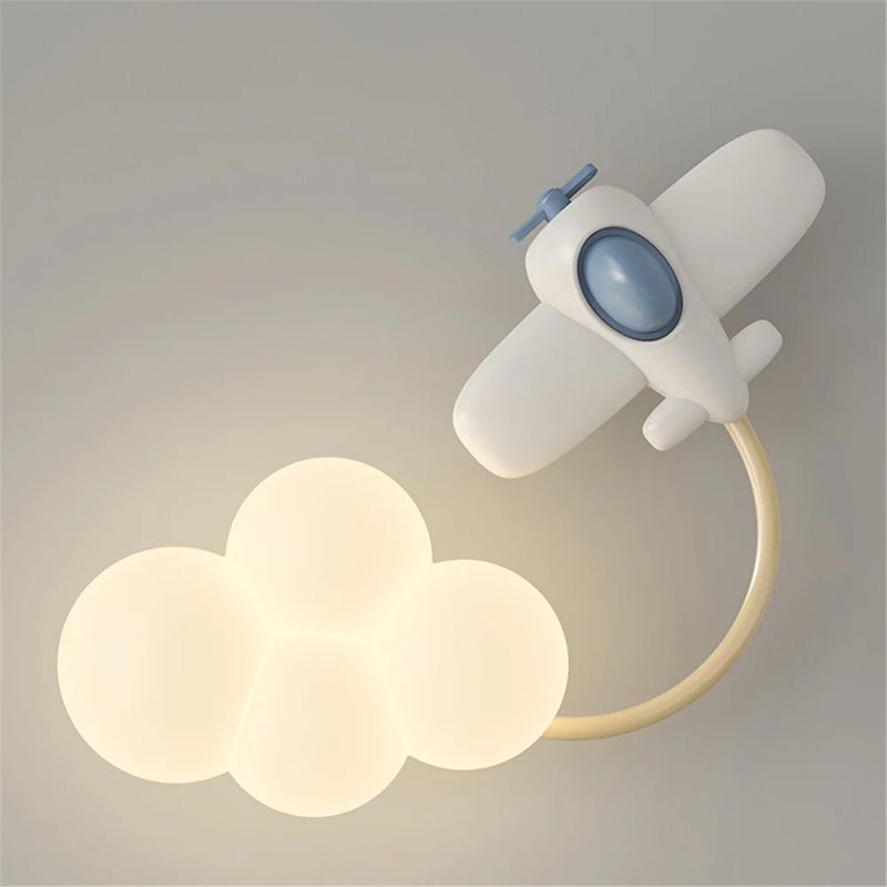 applique murale led avion pour enfants décorative et ludique