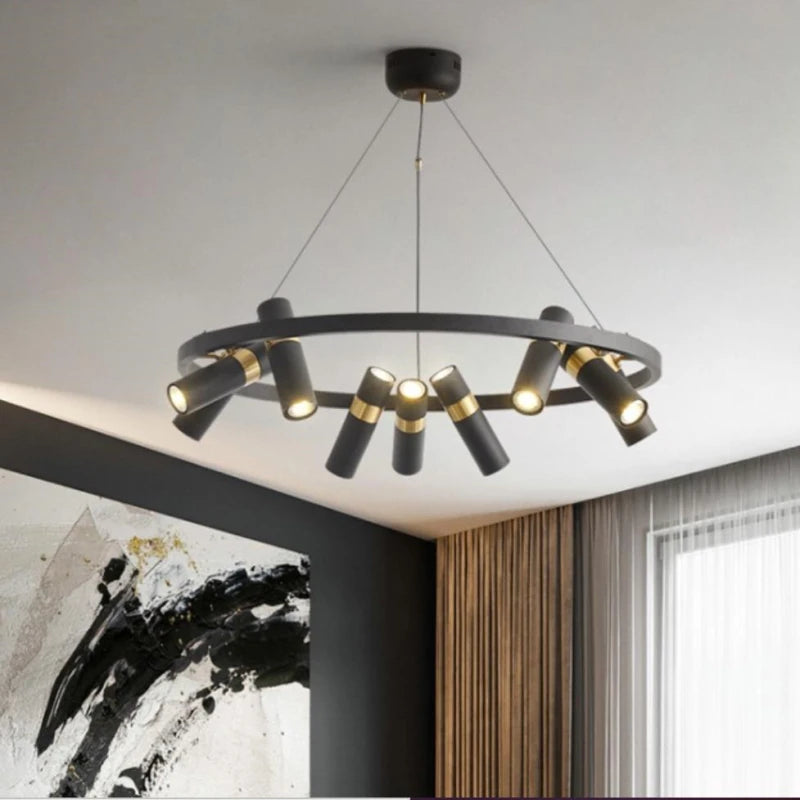 lustre led moderne design industriel pour décoration intérieure