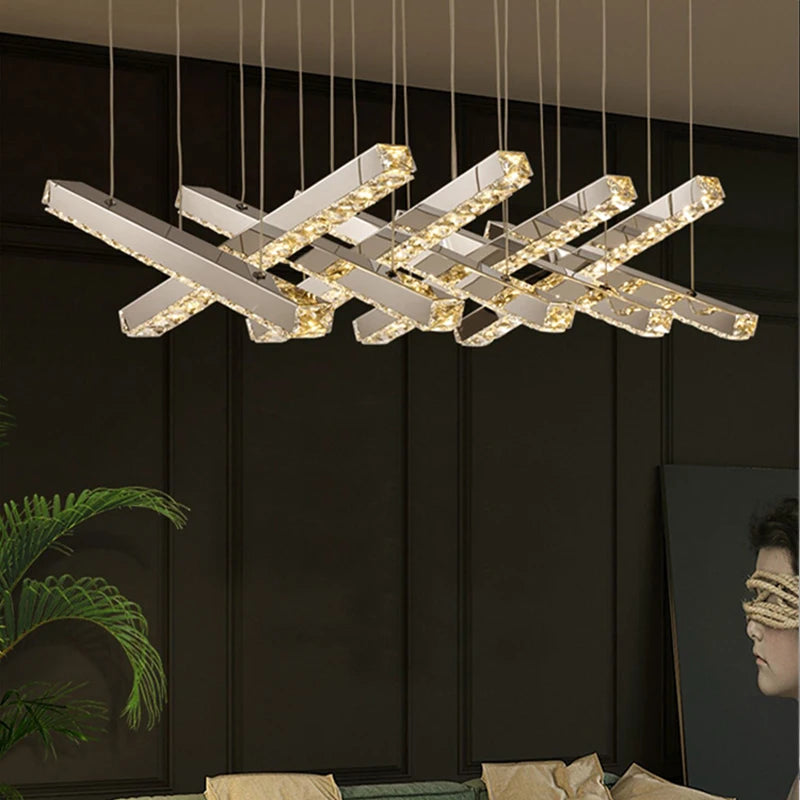 Modern Luxury Creative Led Crystal Chandelier Dining Room, Living Room, Kitchen Table, Meeting Room, Bedroom Lighting Chandelier