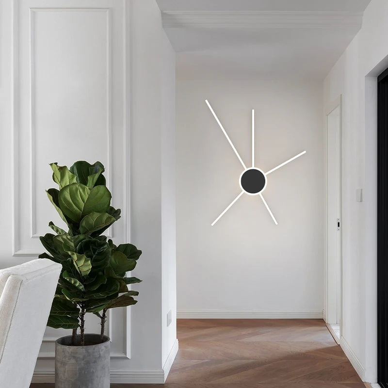 plafonnier LED décoratif géométrique pour intérieur moderne