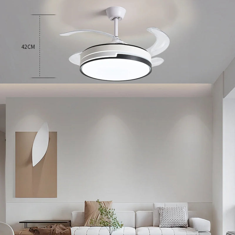 ventilateur led invisible moderne pour décoration intérieure élégante